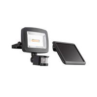 Solarleuchte Strahler - Klar/Schwarz, Basics, Kunststoff (16,3/12,5/18cm) - Globo