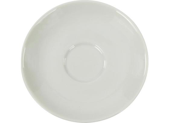 Untertasse Felicia - Weiß, KONVENTIONELL, Keramik (11,9/1,6cm) - Ombra Untertasse Felicia - Weiß, KONVENTIONELL, Keramik (11,9/1,6cm) - Ombra