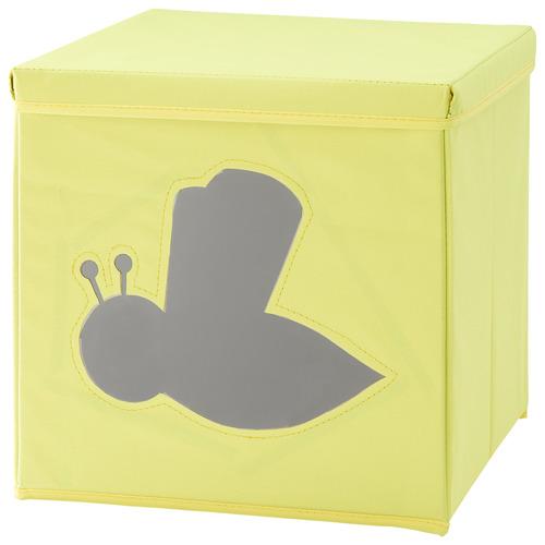 Skladací Box Alisa - Ca. 34l -Ext- - čierna/žltá, kartón/textil (33/32/33cm) - Modern Living