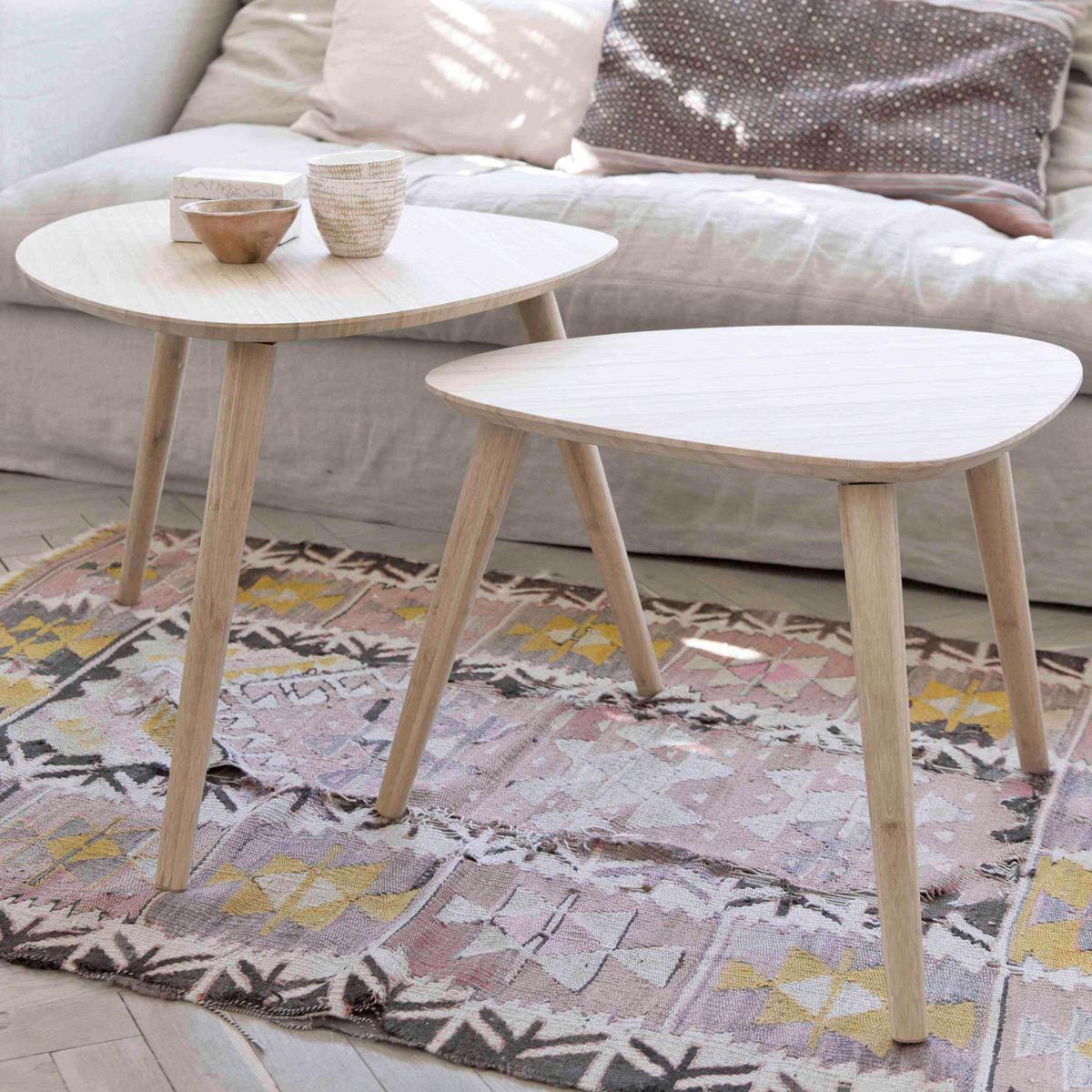Beistelltisch 2-teilig Noble ,Naturfarben - Naturfarben, MODERN, Holz (68/45/57cm) - MID.YOU