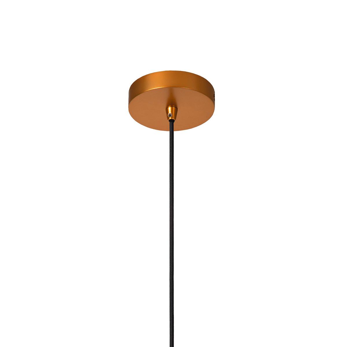 Hängeleuchte Goldfarben D: 38 cm 22w - Goldfarben, KONVENTIONELL, Glas/Metall (38/155cm)