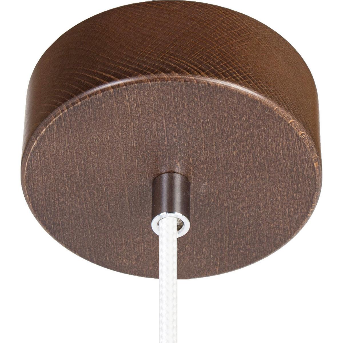 HÄNGELEUCHTE 8510130 VEGAS - Nussbaumfarben/Weiß, Natur, Holz (10/90-140cm)