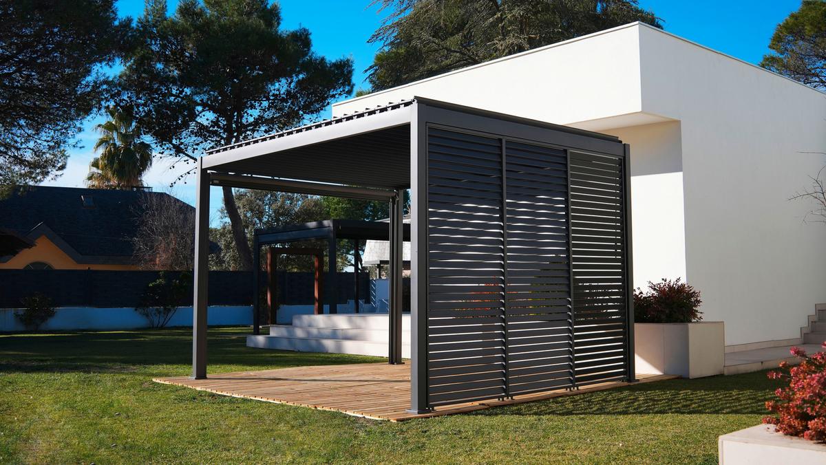 Pergola Element Anthrazit 3x4 - Anthrazit, LIFESTYLE, Metall (300/240/400cm) - Gardenson