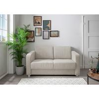 Schlafsofa Mia, Beige B: 159 Cm - Chromfarben/Beige, Basics, Textil (159/88/87cm) - Livetastic