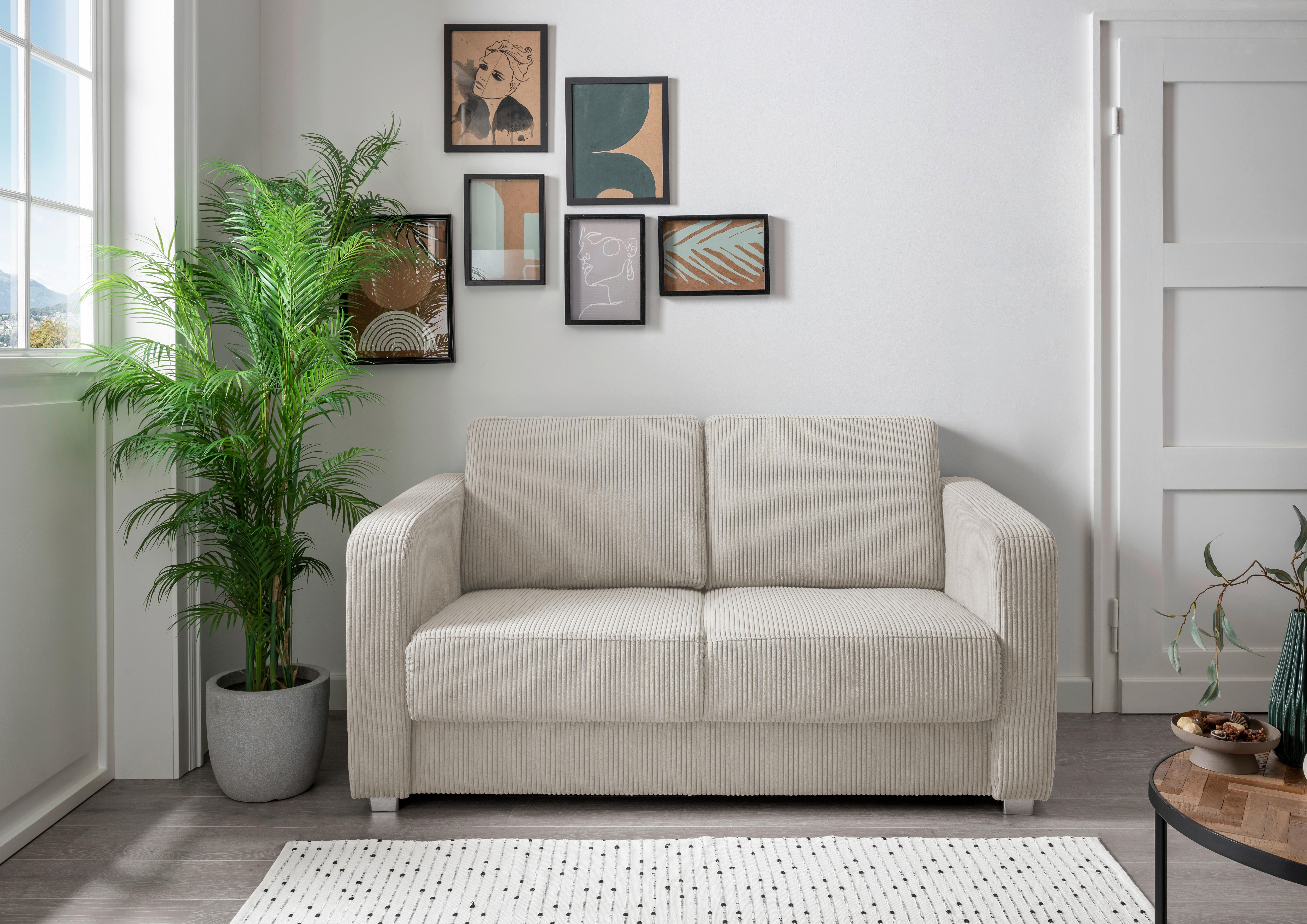 Schlafsofa Mia, Beige B: 159 Cm