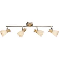 Strahler 54352-4 - Natur, Glas/Naturmaterialien (60/15,5cm) - Globo
