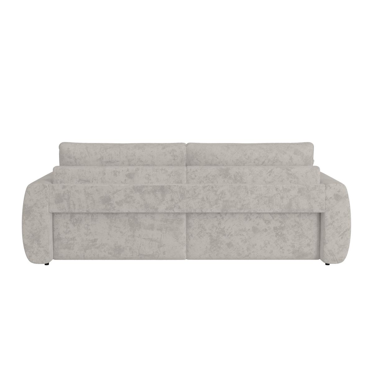 Schlafsofa Bali - Silberfarben/Schwarz, MODERN, Holz/Textil (245/74-90/104cm) - Luca Bessoni