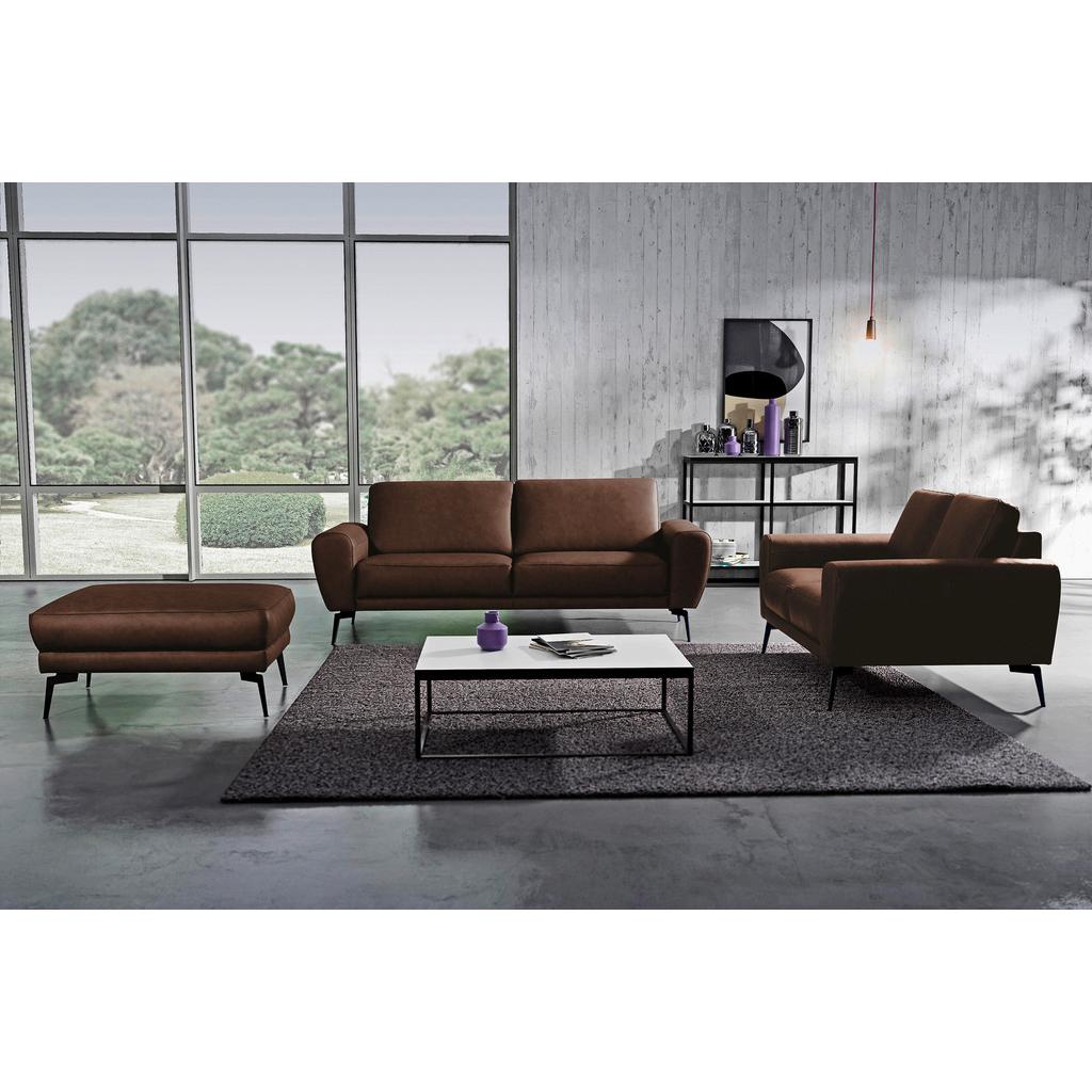 2-Sitzer-Sofa Spring D. Braun Schwarz B: 177 cm