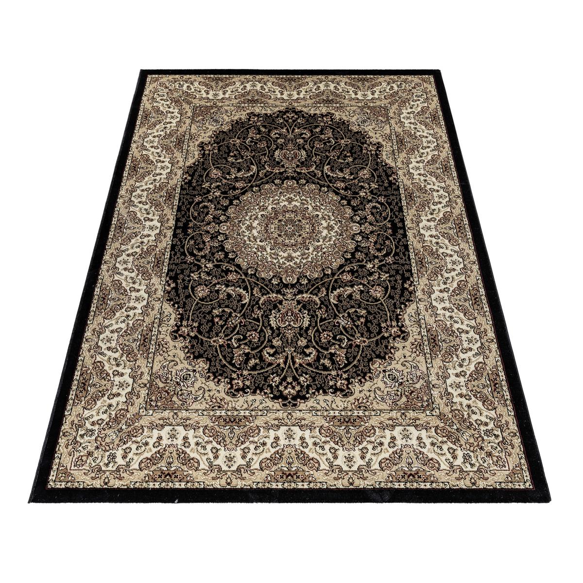 Webteppich Kashmir - Schwarz, Design, Textil (240/340cm)