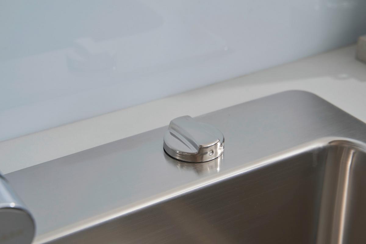 Spüle Respekta Inox Edelstahl Bxt: 60x50 cm - Edelstahlfarben, Trend, Metall (60/22,8/50cm) - Respekta