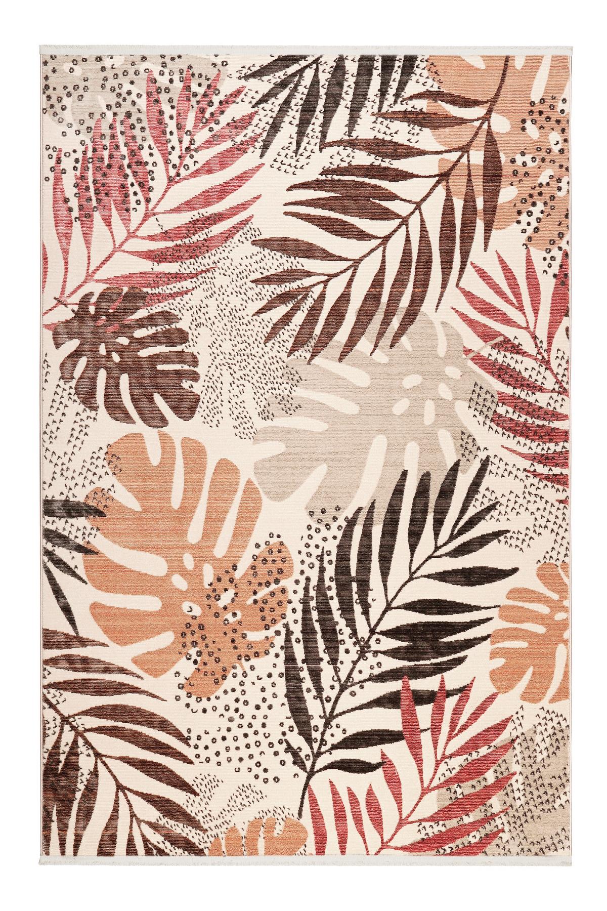 Webteppich Florence Braun/rot/beige 200x290 Cm - Beige/Rot, KONVENTIONELL, Textil (200/290cm) - Esprit