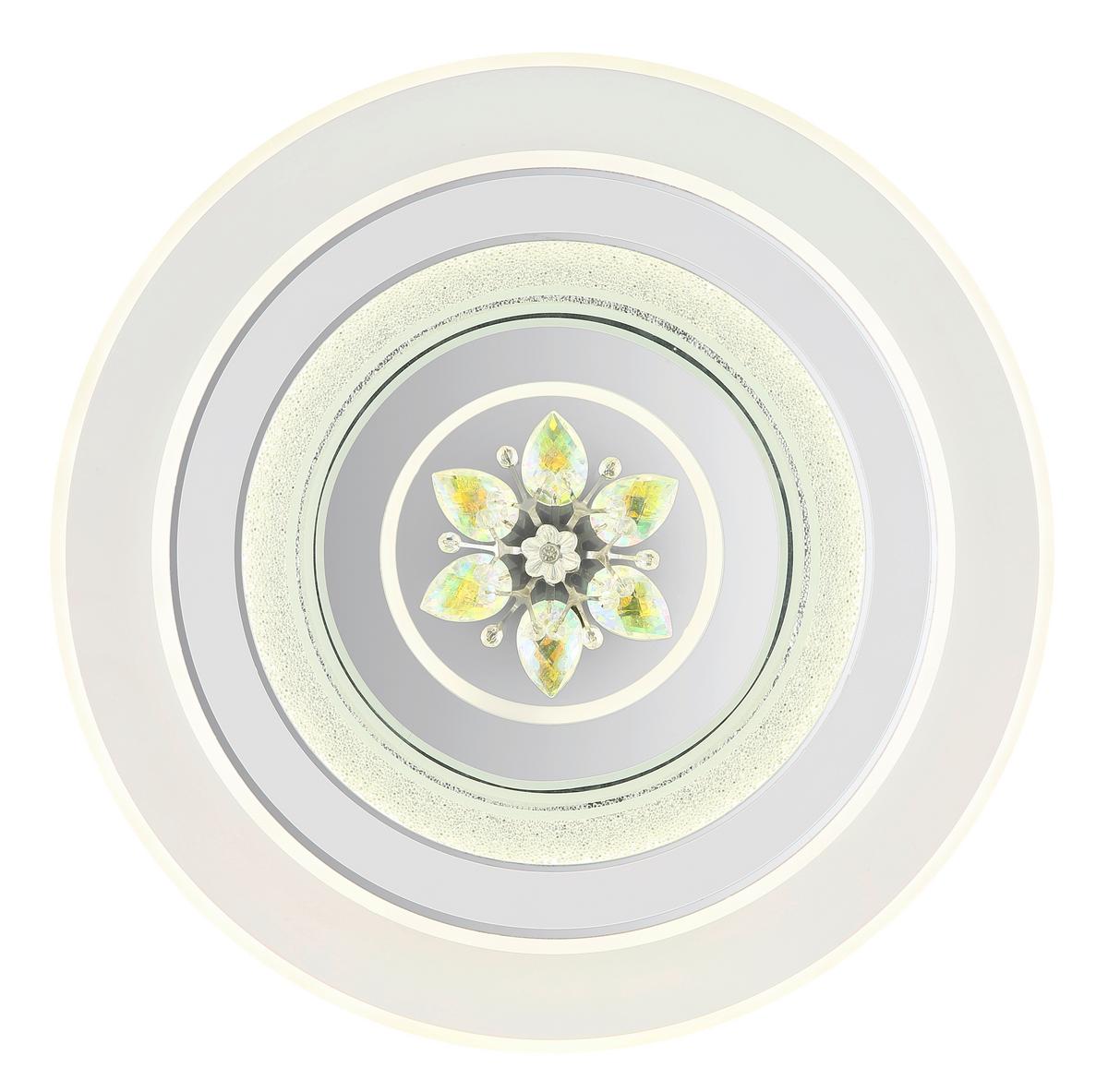 Led-deckenleuchte 48035-36 - Klar/Chromfarben, KONVENTIONELL, Kunststoff/Metall (46/6,5cm) - Globo