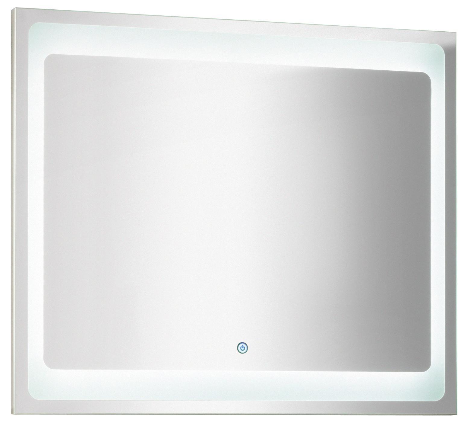 Wandspiegel Hype B: 80 cm - Basics, Glas/Holz (80/68/3cm) - Fackelmann