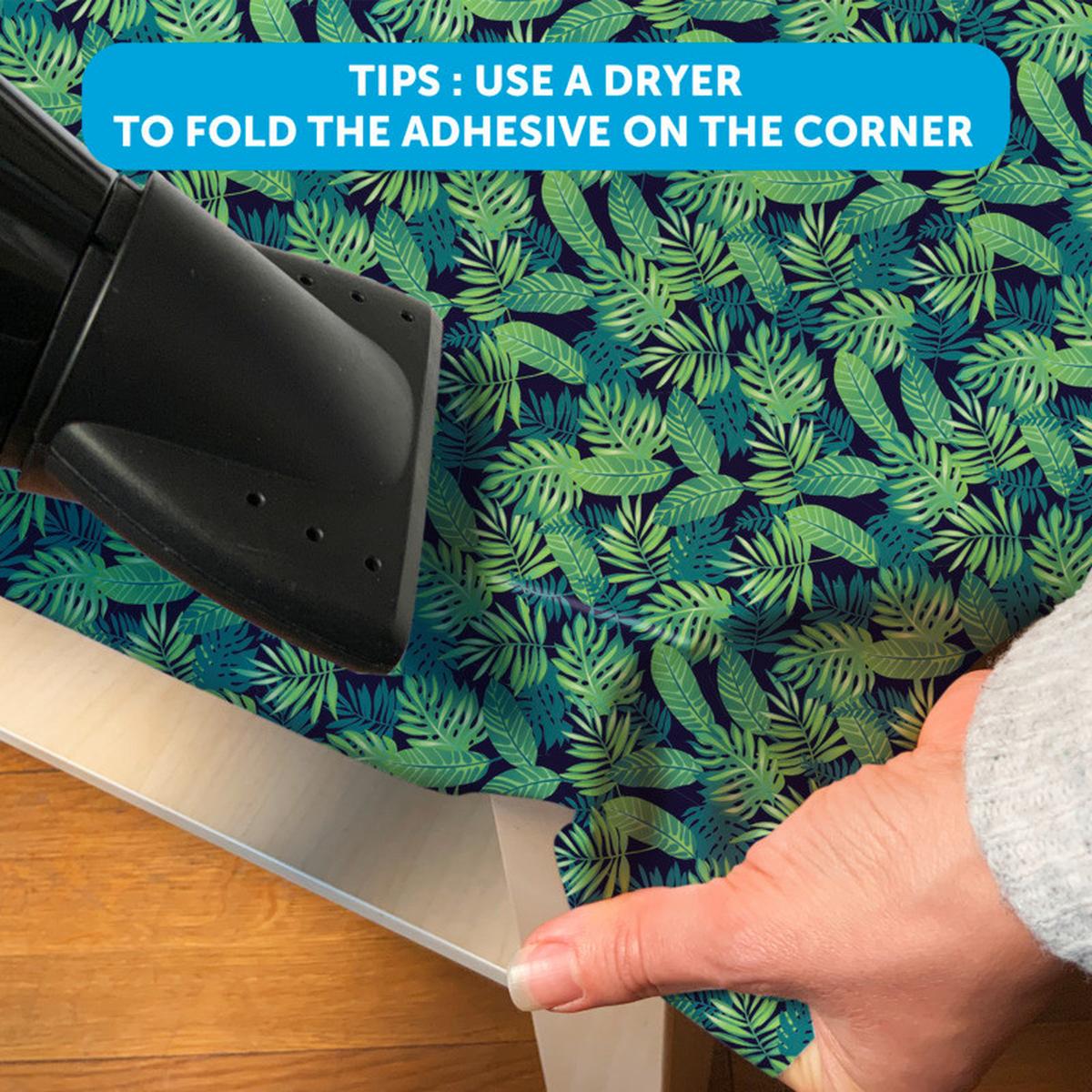 Klebefolie Blätter Waldgrün Wilderness 45x200 cm - Waldgrün, Basics (45/200cm)