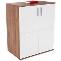 Kommode B 88cm Ina 01, Kraft Eiche Dekor/Weiß - Eichefarben/Weiß, MODERN, Holzwerkstoff