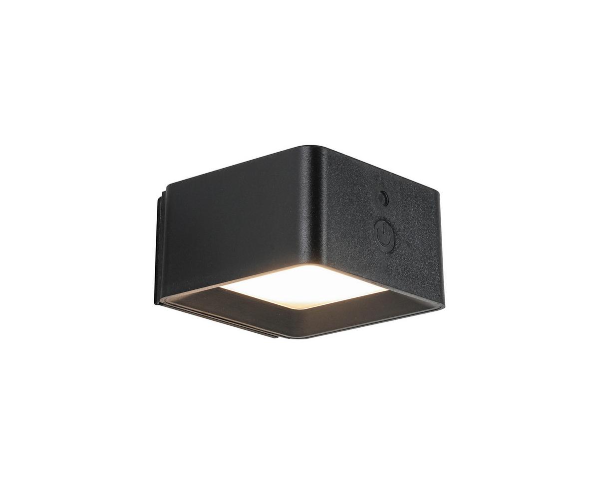 NÁSTĚNNÉ LED SVÍTIDLO QIOP - černá, Moderní, kov/plast (8,6/8/4,5cm) - Mömax