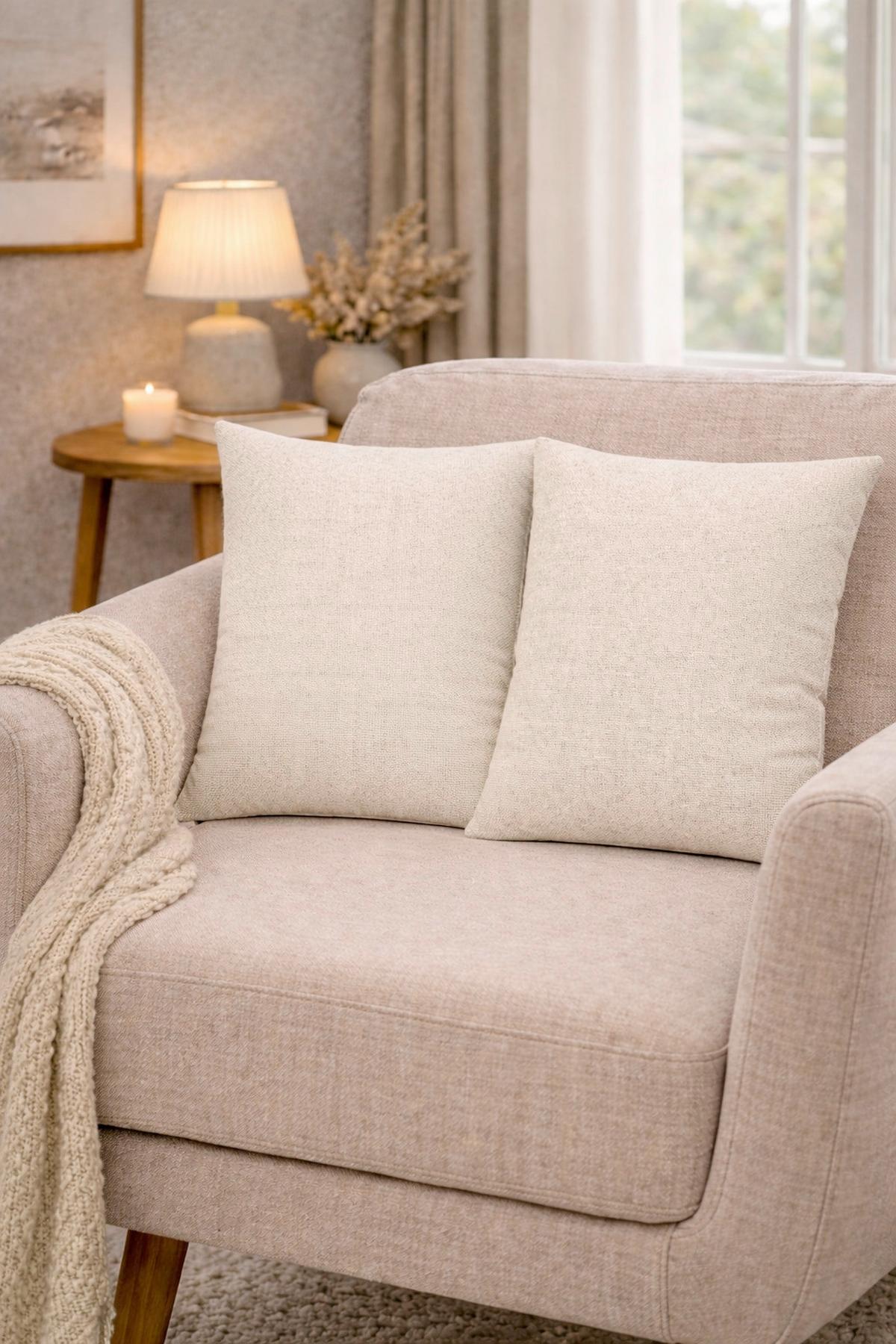 Kissenhüllen-Set Lucio - Beige, Basics, Textil (40/40cm)