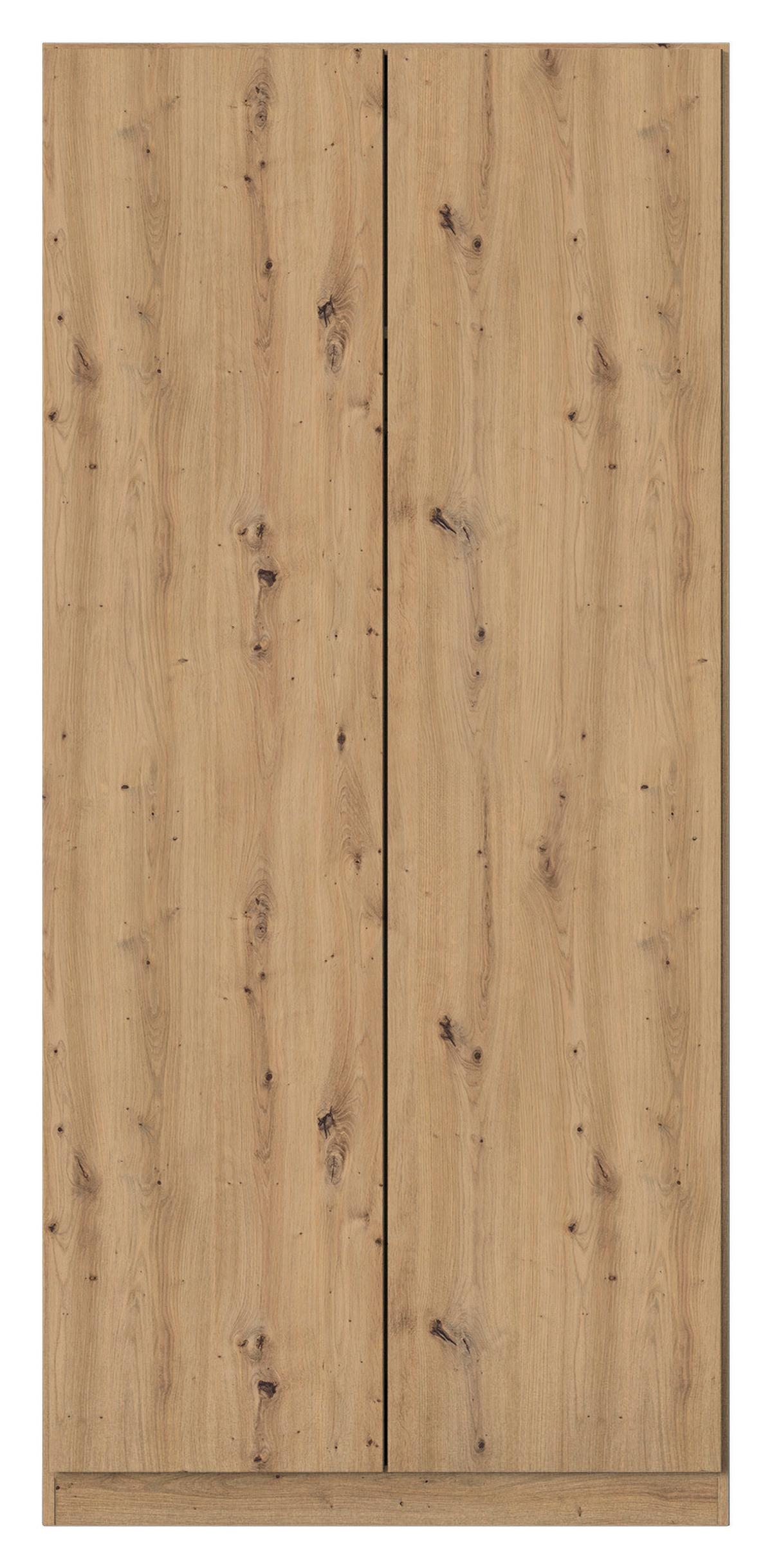 Drehtürenschrank Costa Eiche Dekor B: 91 cm - Eiche Artisan, MODERN, Holzwerkstoff (91/197/54cm) - Rauch Möbel