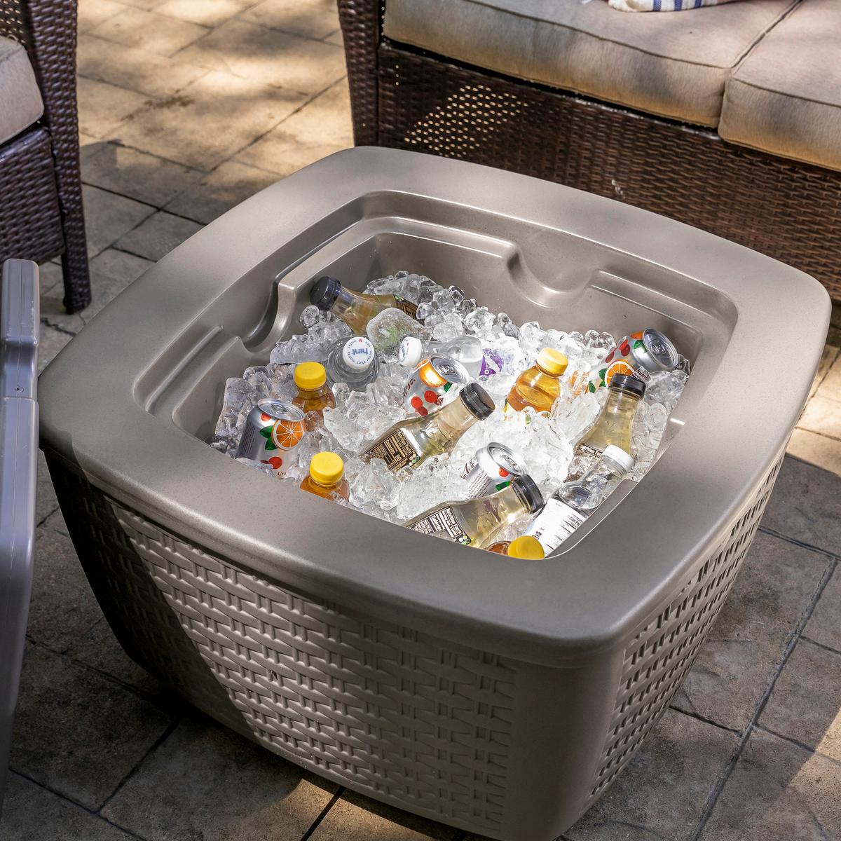 Kühlbox 518399 - Grau, KONVENTIONELL, Kunststoff (73,7/45,7/78,7cm) - Ambia Garden