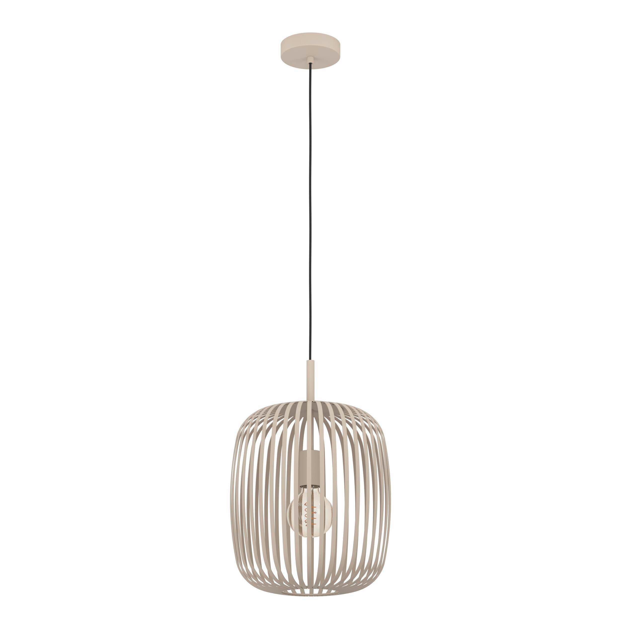 Hängeleuchte 56693 Farnetta - Sandfarben/Schwarz, Basics, Metall (30,5/110cm) - Eglo