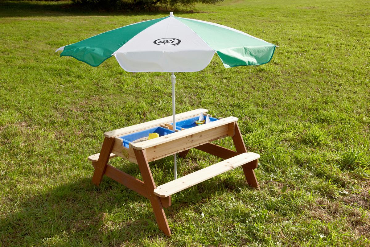 Dětský záhradní stůl AXI NICK - hnědá, dřevo (80/56/90cm)