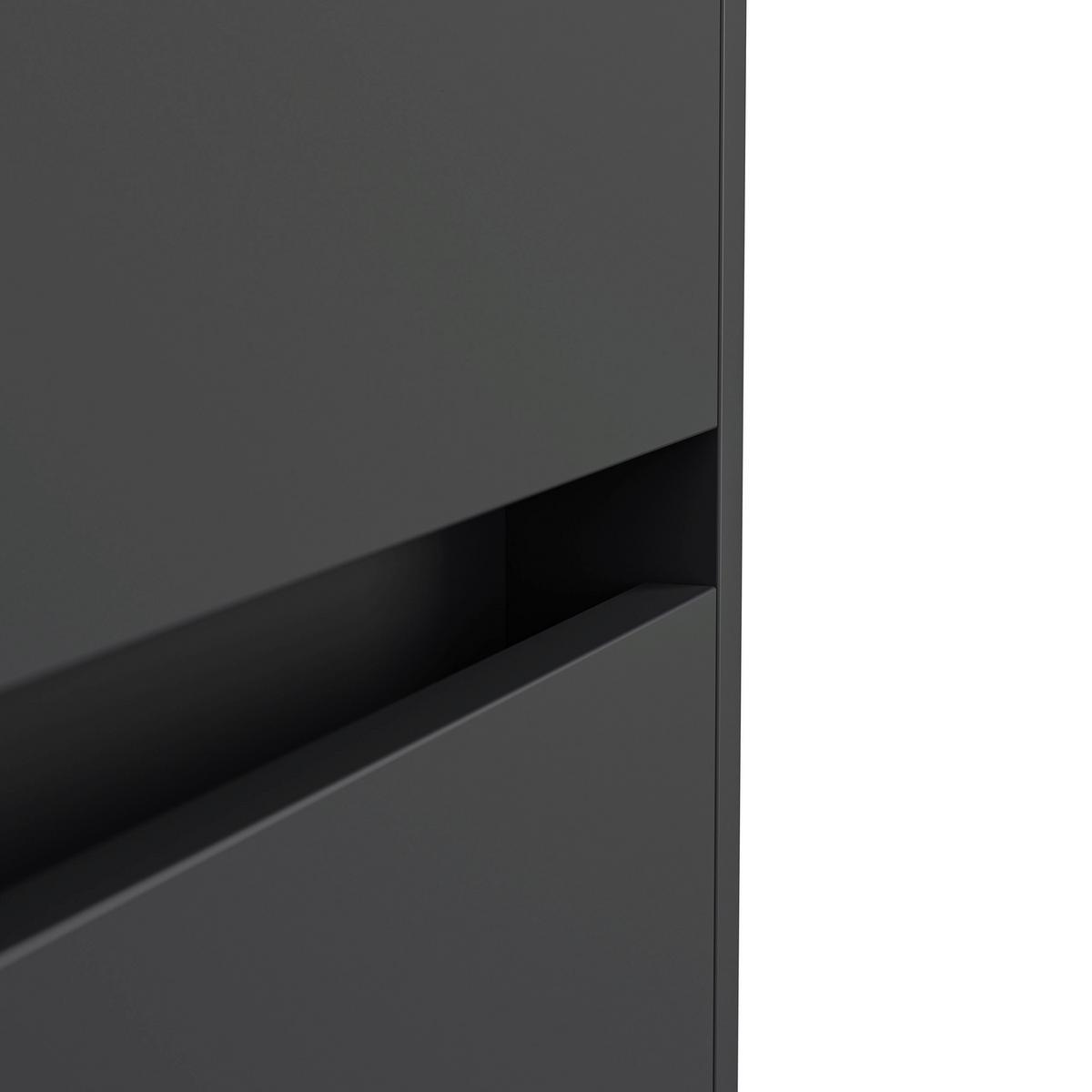 Sideboard Posseik Industrial Graphit/Eichefarben B: 99 cm - Eichefarben/Schwarz, Design, Holzwerkstoff (99/75,8/42cm) - P & B