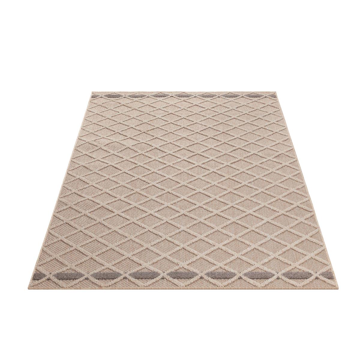 Outdoorteppich Patara - Beige, Design, Textil (200/290cm) - Novel