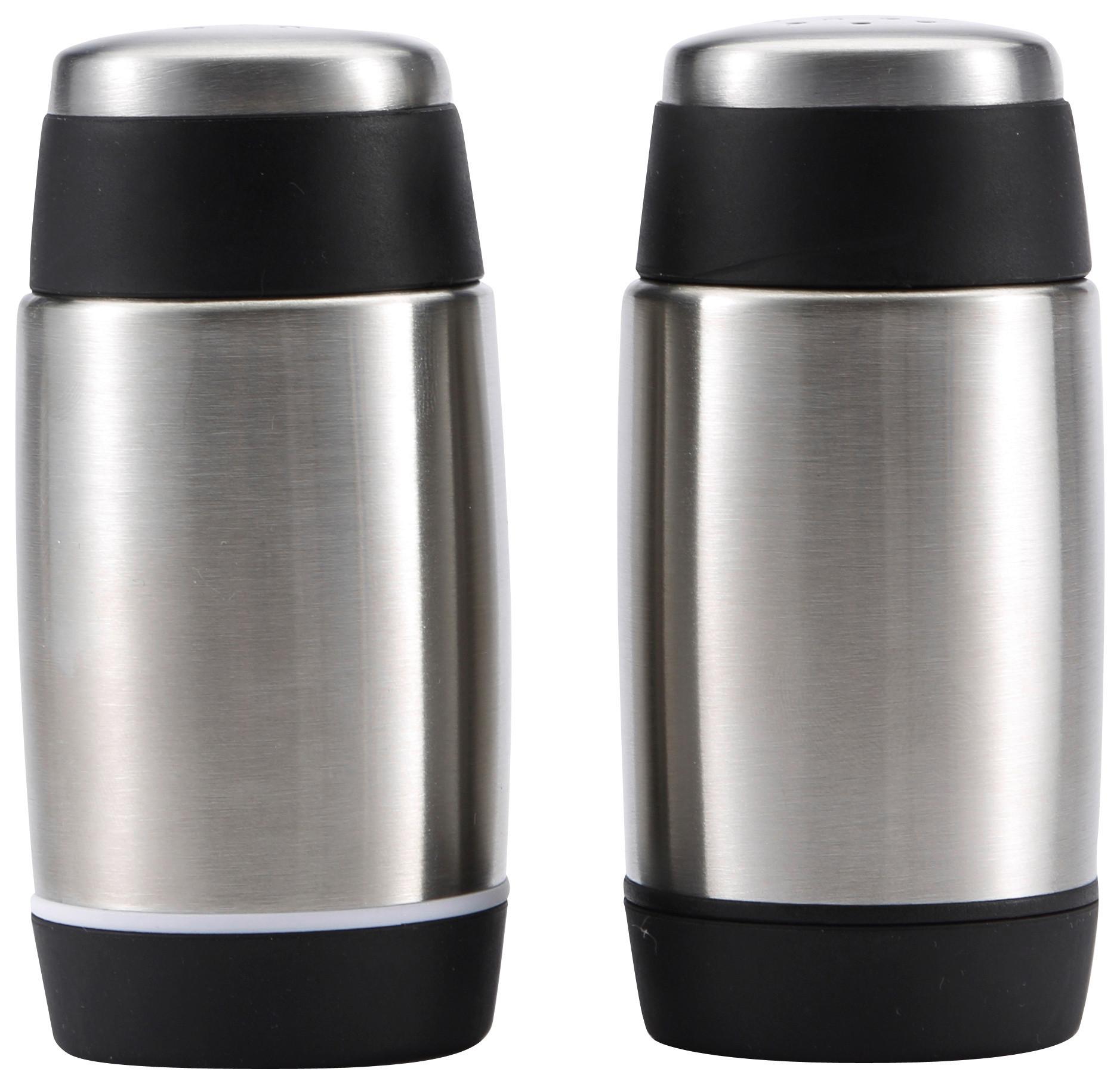 SOĽNIČKA A KORENIČKA BLECHER - čierna/farba ušľachtilej ocele, kov/plast - Mömax