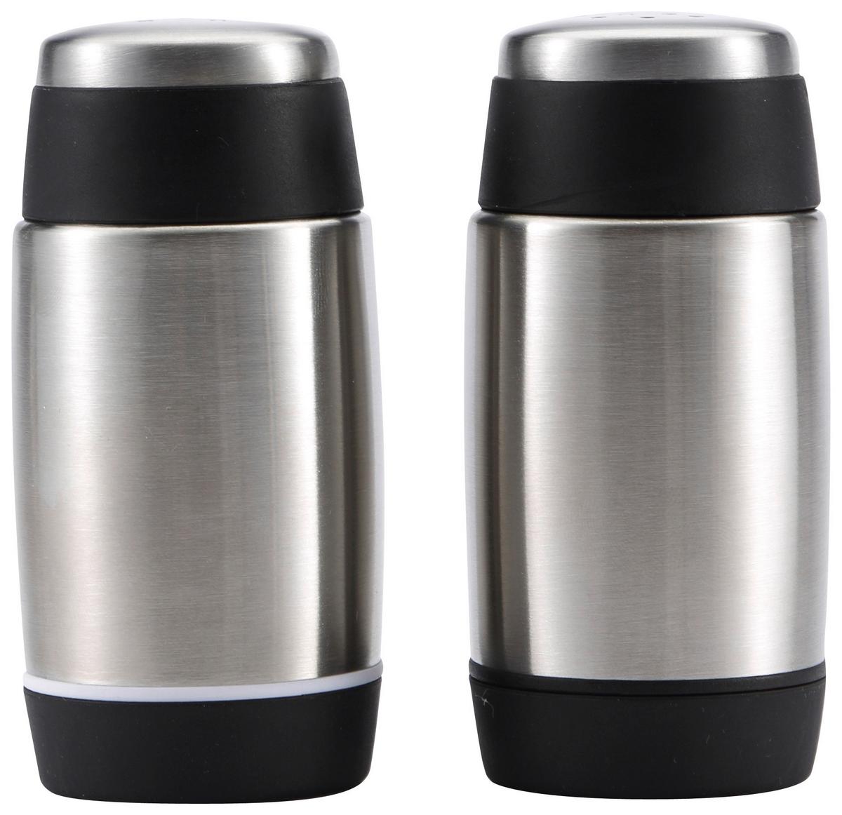 SOĽNIČKA A KORENIČKA BLECHER - čierna/farba ušľachtilej ocele, kov/plast - Mömax