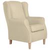 Ohrensessel mit Armlehnen Lorris Beige - Beige/Buchefarben, MODERN, Textil (77/103/86cm) - Max Winzer