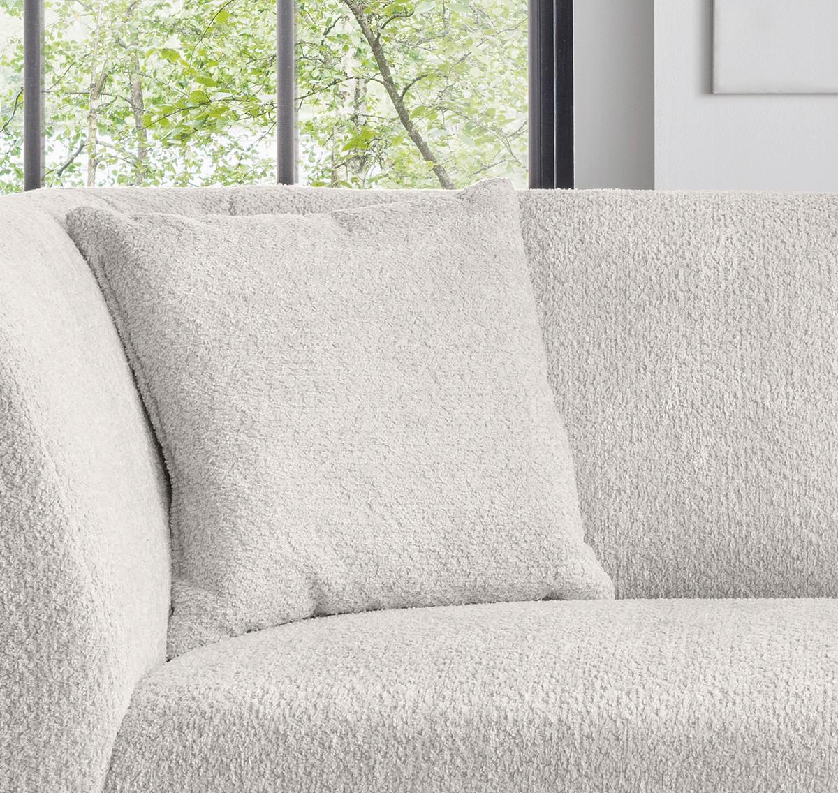3-sitzer-sofa Colori Weiß Rücken Echt - Schwarz/Weiß, MODERN, Textil (208/83/88cm) - MID.YOU