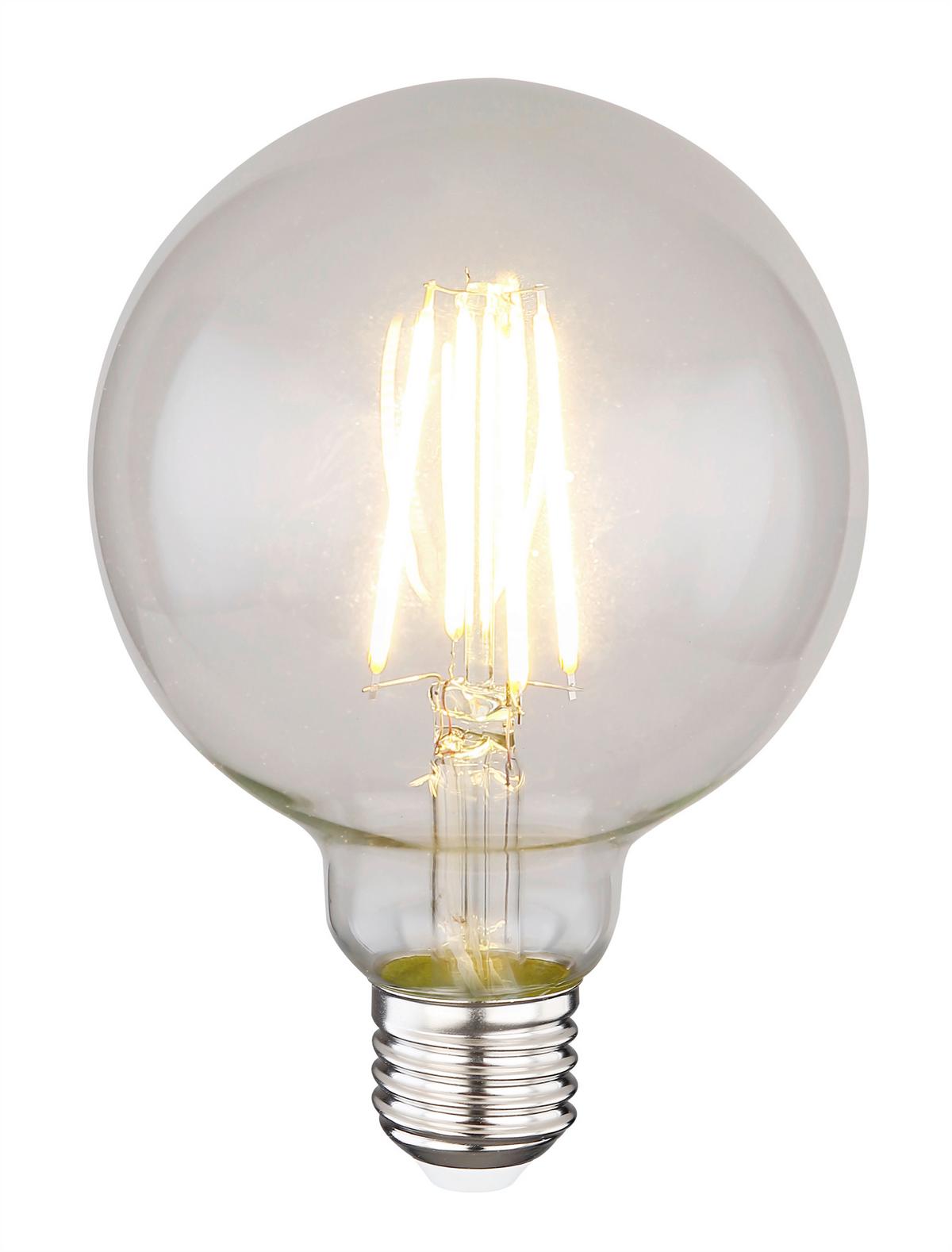 LED žiarovka 11526D, E27, 7 Watt - kov/sklo (9,5/14cm) - Modern Living