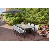 Sonnenschirm BxHxT 300x256x200 cm Anthrazit/Olivgrün - Anthrazit/Olivgrün, KONVENTIONELL, Textil/Metall (300/200cm) - Siena Garden