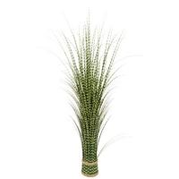 Kunstpflanze Zebragras Creme L: 100 cm - Creme/Grün, Basics, Naturmaterialien/Papier (25/100cm) - Ondega