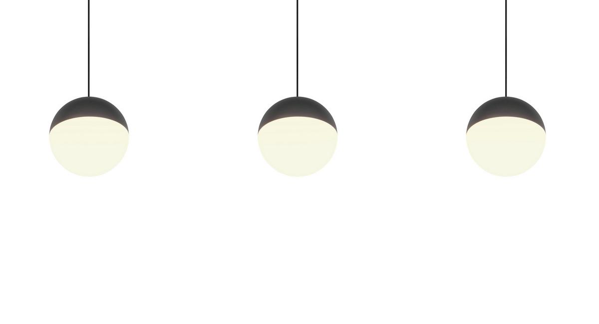 ZÁVĚSNÉ LED SVÍTIDLO SESTINE - černá, Moderní, kov/plast (60/9/150cm) - Mömax