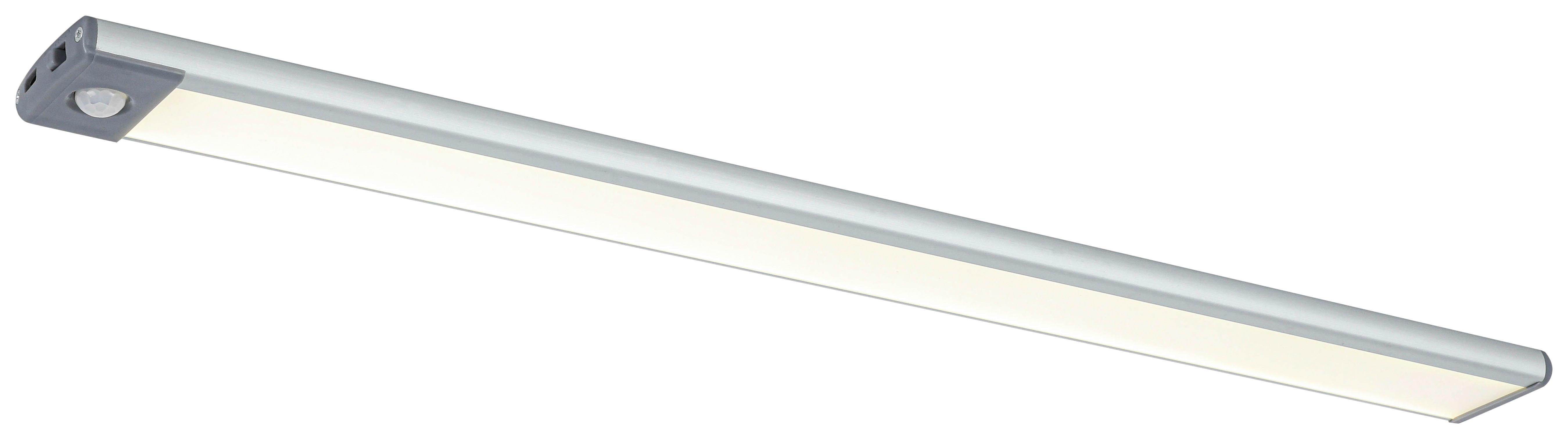PODSVĚTLENÍ UNTI - šedá/barvy stříbra, Moderní, kov/plast (46/4/1cm) - Mömax