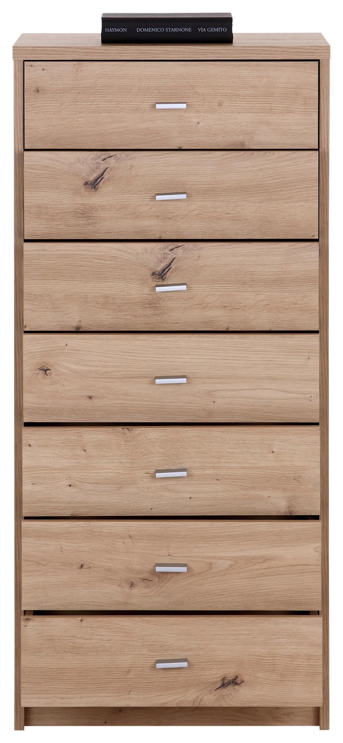 Kommode B: 50 cm 4-You New Eiche Artisan Dekor - Eiche Artisan, MODERN, Holzwerkstoff (50/111,4/34,6cm)