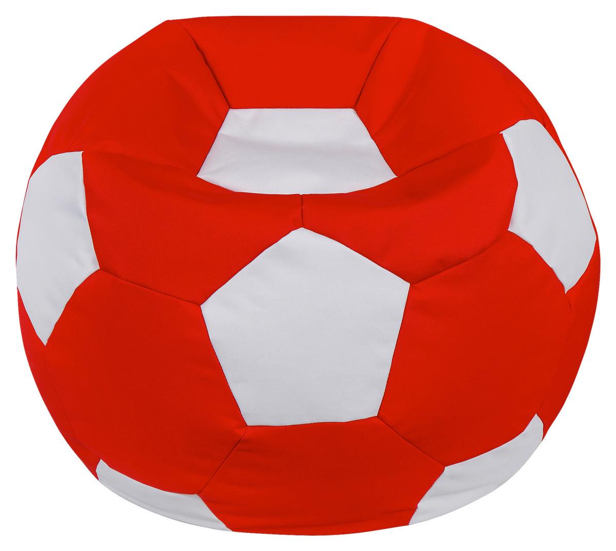Ülőzsák Ball Red - piros/fehér, Modern, textil (65/65/50cm) - Mömax
