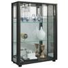 Vitrine Sintalo Schwarz B: 60 cm - Schwarz, MODERN, Glas/Holzwerkstoff (60/80/25cm) - MID.YOU