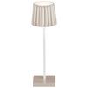 STOLNÍ LAMPA NA BATERIE PLISI - bílá/cappuccino, Moderní, kov/plast (10/28cm) - Mömax