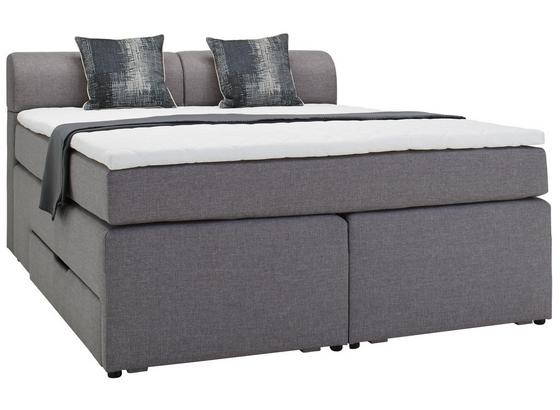 Posteľ Boxspring Flexi - antracitová, Moderný, kompozitné drevo/textil (180/200cm) - Modern Living Posteľ Boxspring Flexi - antracitová, Moderný, kompozitné drevo/textil (180/200cm) - Modern Living