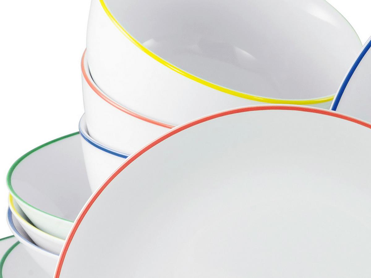 Kombiservice Multicolor L: 39 cm - Multicolor, Basics, Keramik (39/33/30,5cm) - Creatable