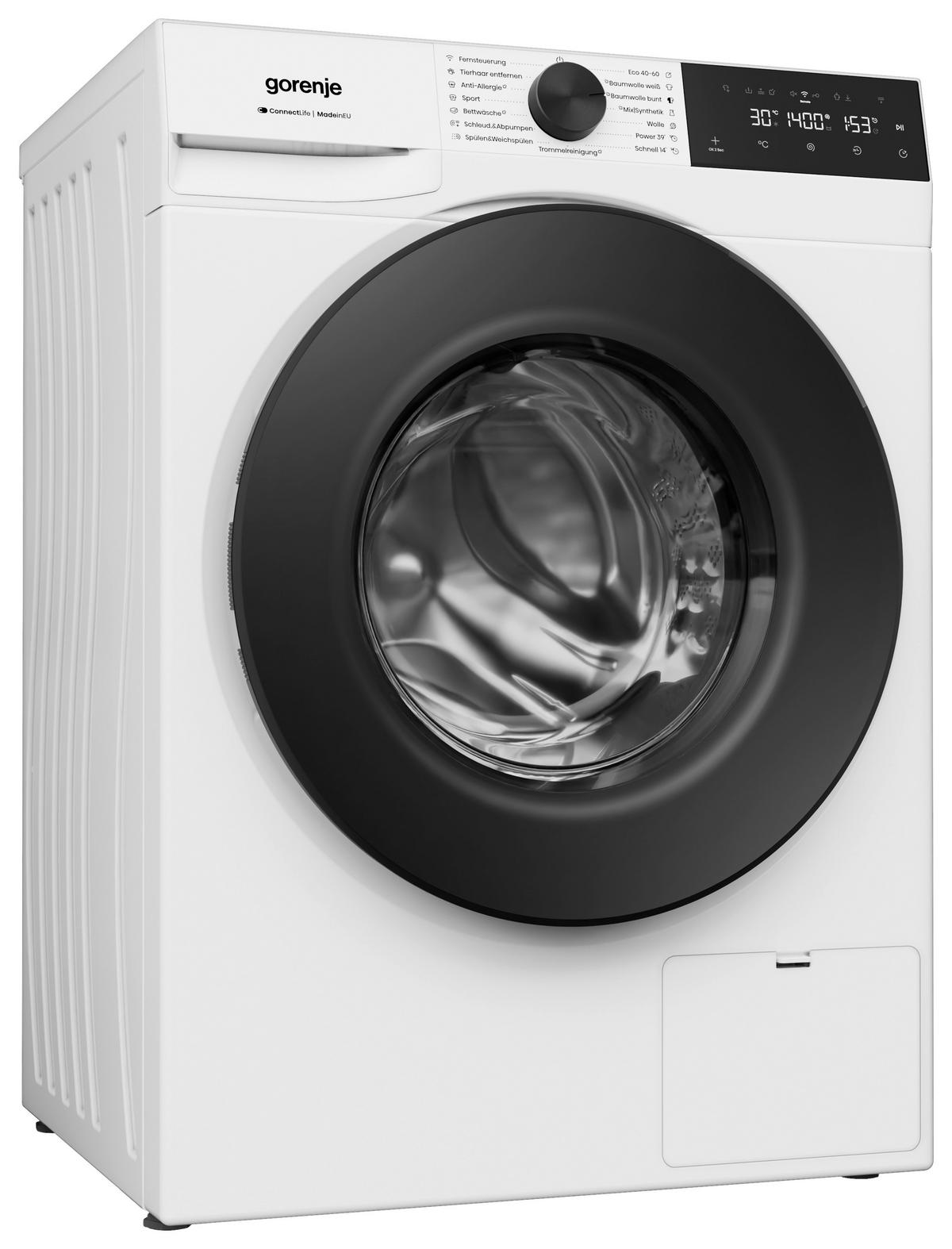 Waschmaschine Schwarz, Weiß B: 60cm - Schwarz/Weiß, Trend, Kunststoff/Metall (60/85/54cm) - Hisense