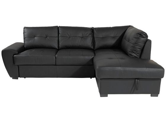 Sarokgarnitúra Burner Ii - fekete, modern, bőr/textil (244/174cm) Sarokgarnitúra Burner Ii - fekete, modern, bőr/textil (244/174cm)