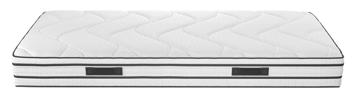 Taschenfederkernmatratze Symphonie 180x200 H2 H: 24 Cm - Weiß, Textil (180/200cm) - Sembella