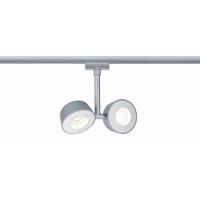Schienensystem Urail Strahler 95471 2x LED-Spots verstellbar - Chromfarben, Design, Kunststoff/Metall (19/18/4cm) - Paulmann