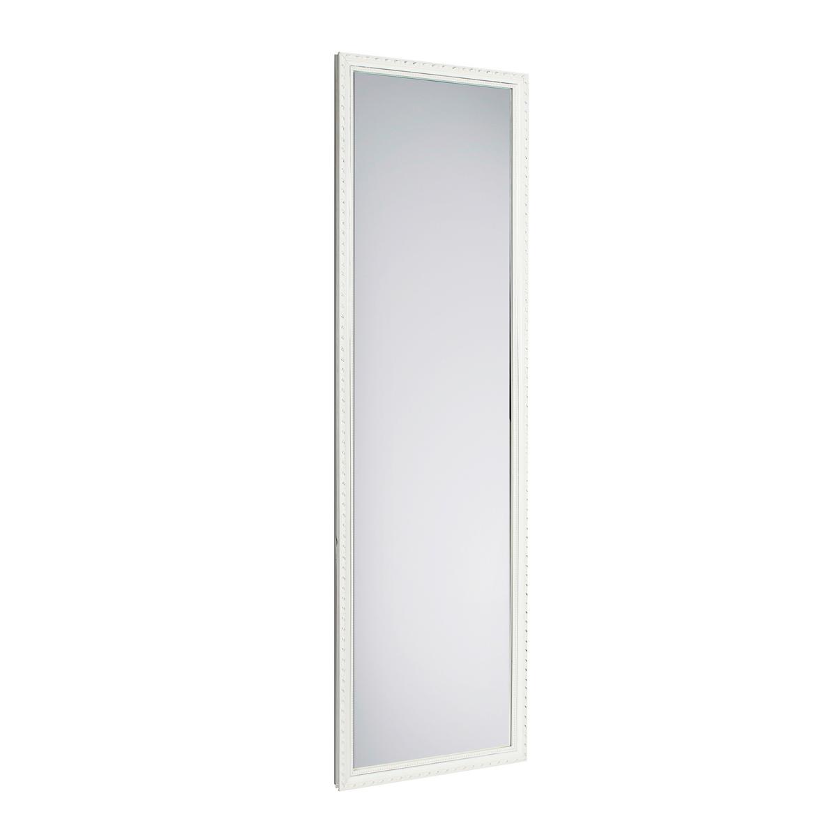 ZRKADLO LORELEY - biela, Lifestyle, drevo/sklo (35/125cm) - Mömax