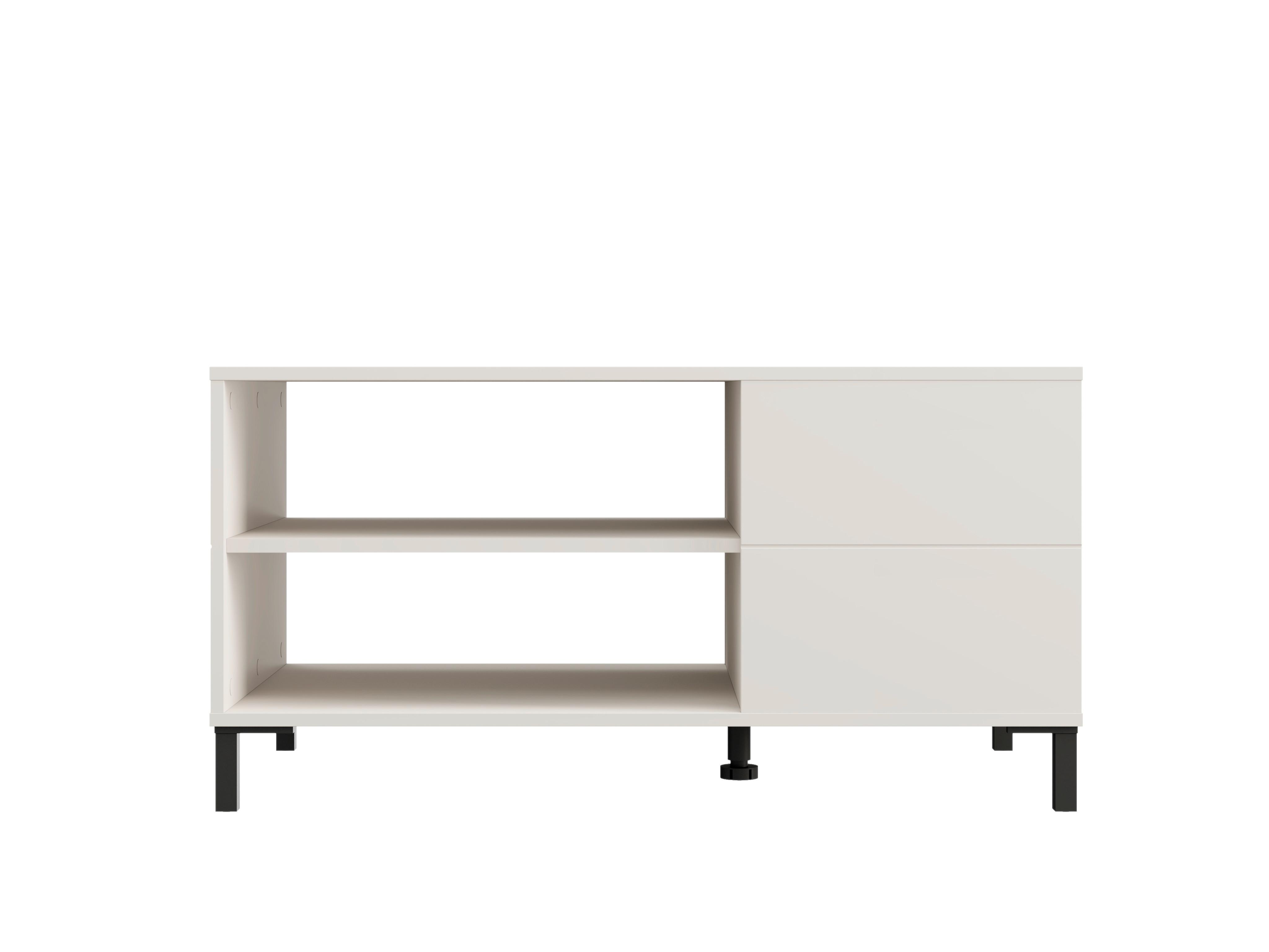 Dohányzóasztal Marron 101/52cm - kasmírszínű/fekete, Modern, műanyag/faalapú anyag (101/52/54,5cm)