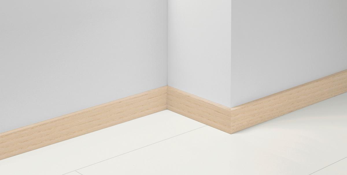 Sockelleiste Esche - Hellbraun/Eschefarben, Basics, Holzwerkstoff (220/1,65/7cm) - Parador