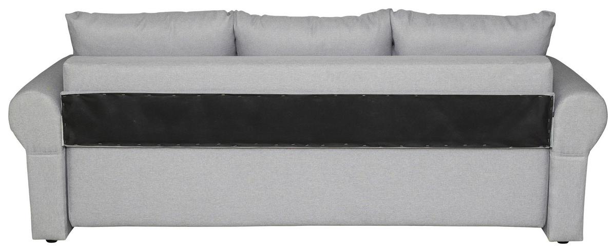 Schlafsofa Sara - Hellgrau/Schwarz, Design, Textil (235/75/90cm) - P & B